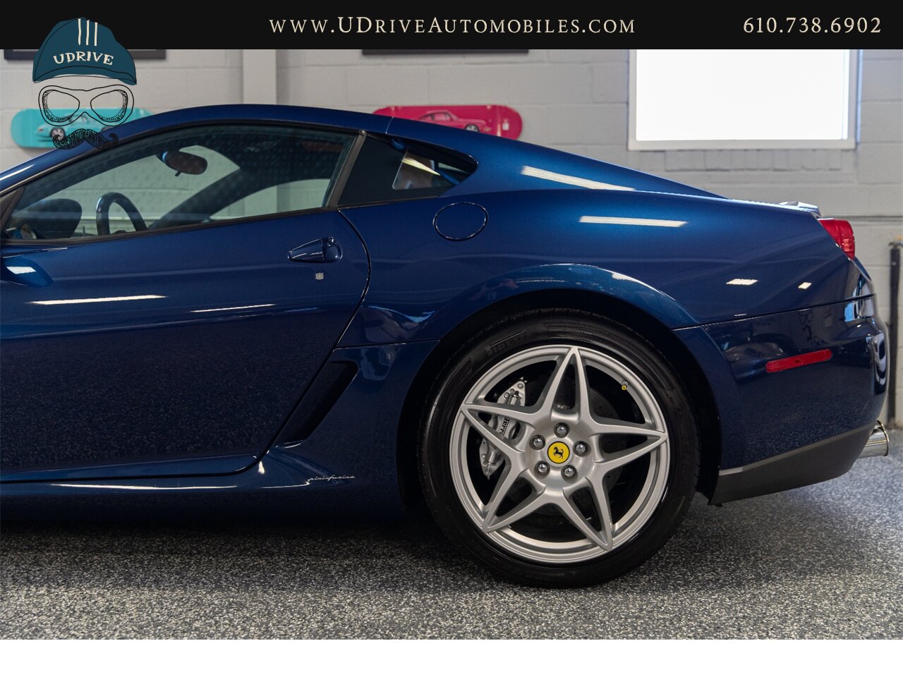 2007 Ferrari 599 GTB Fiorano Tour de France Blue 6k Miles  Ceramic Brakes Daytona Seats Shields Lthr Shelf MSRP $293k - Photo 22 - West Chester, PA 19382