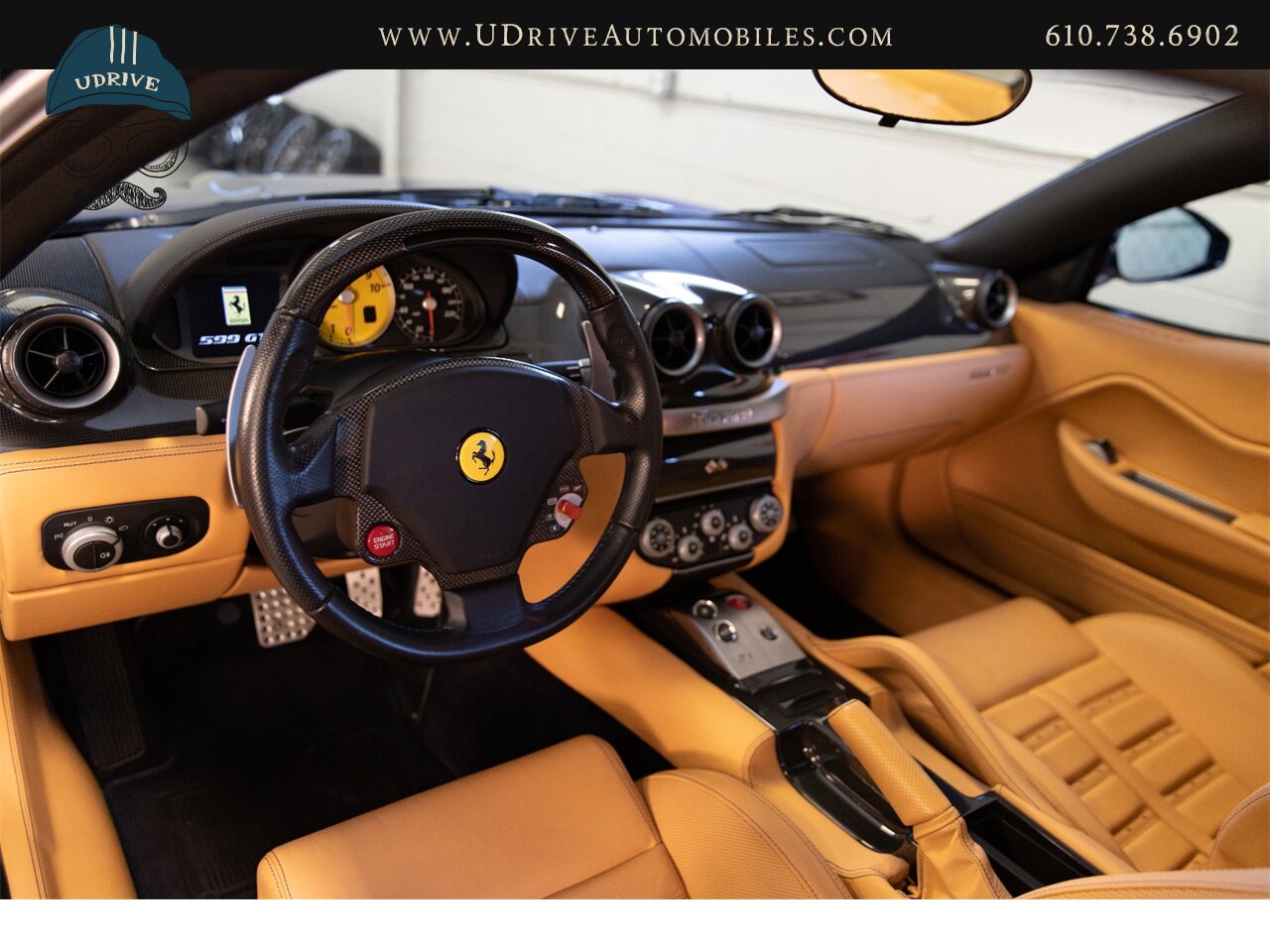 2007 Ferrari 599 GTB Fiorano Tour de France Blue 6k Miles  Ceramic Brakes Daytona Seats Shields Lthr Shelf MSRP $293k - Photo 34 - West Chester, PA 19382