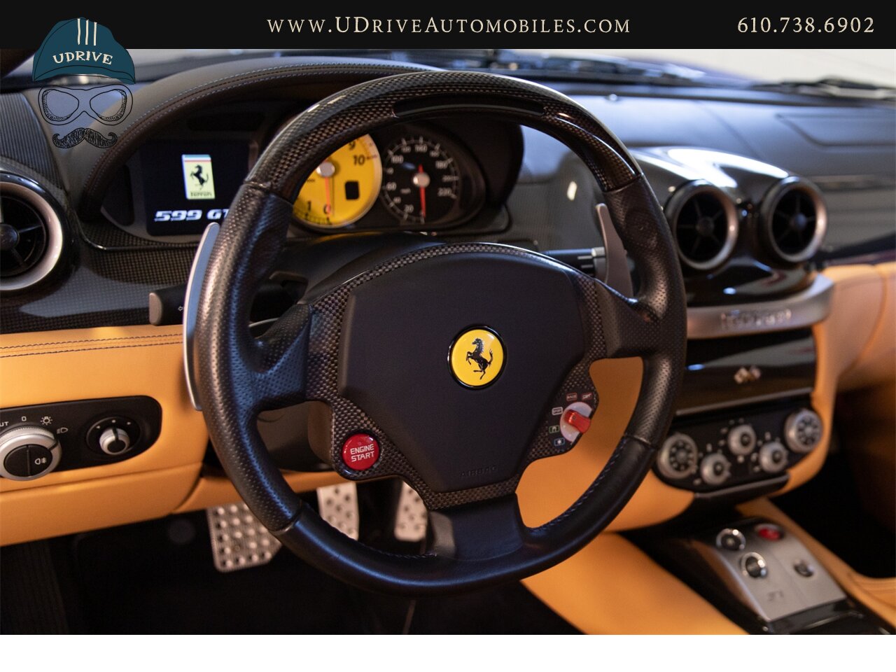 2007 Ferrari 599 GTB Fiorano Tour de France Blue 6k Miles  Ceramic Brakes Daytona Seats Shields Lthr Shelf MSRP $293k - Photo 35 - West Chester, PA 19382