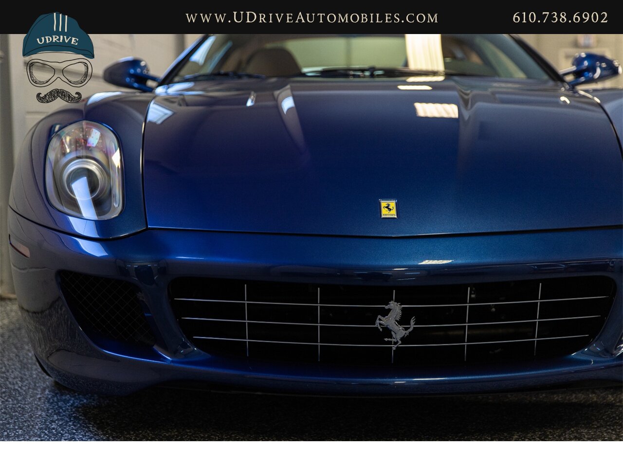 2007 Ferrari 599 GTB Fiorano Tour de France Blue 6k Miles  Ceramic Brakes Daytona Seats Shields Lthr Shelf MSRP $293k - Photo 8 - West Chester, PA 19382