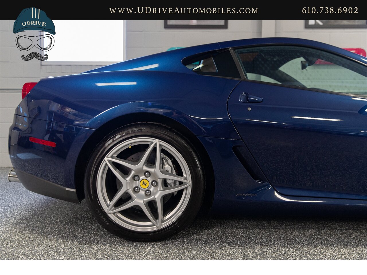 2007 Ferrari 599 GTB Fiorano Tour de France Blue 6k Miles  Ceramic Brakes Daytona Seats Shields Lthr Shelf MSRP $293k - Photo 13 - West Chester, PA 19382