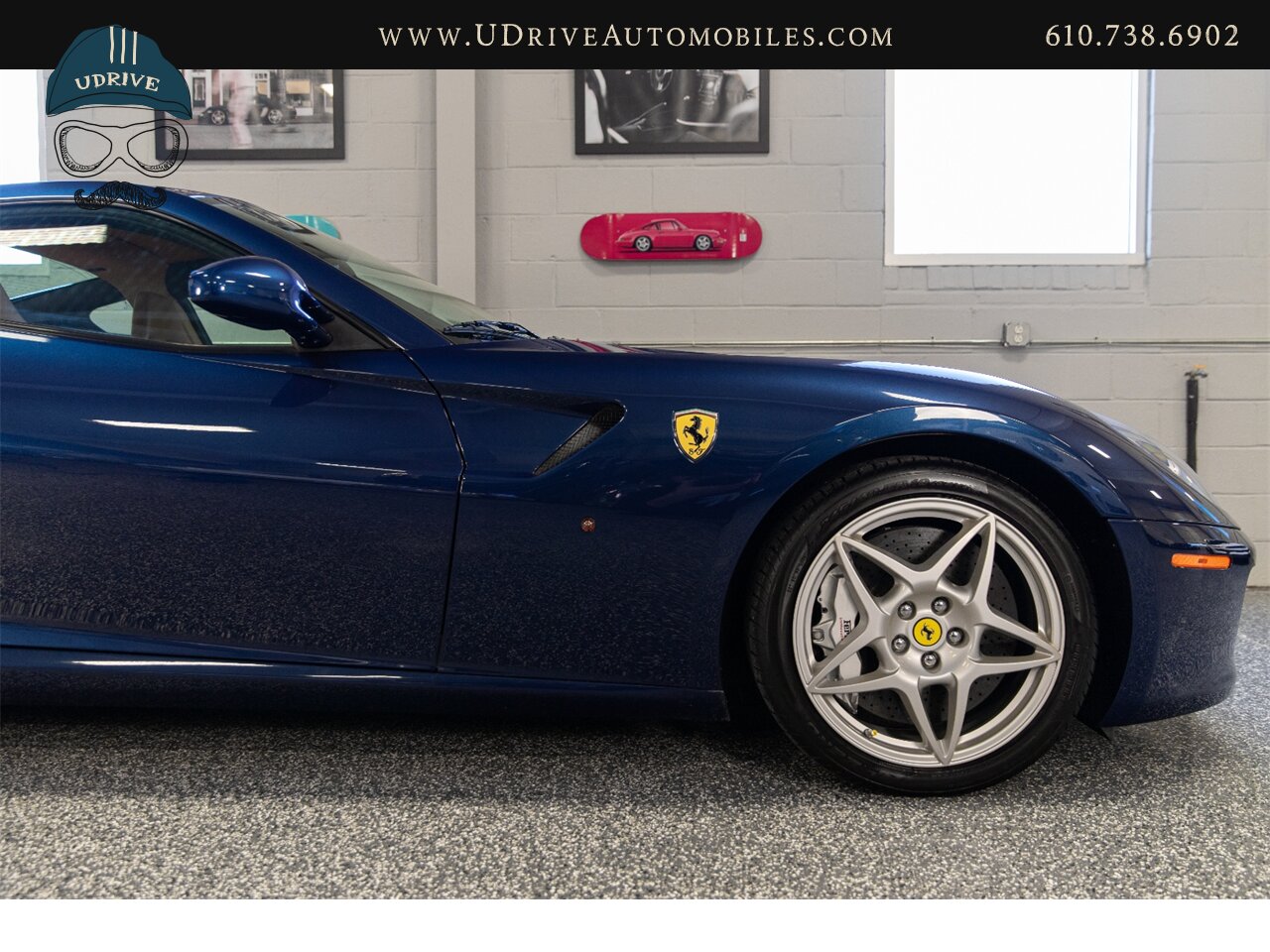 2007 Ferrari 599 GTB Fiorano Tour de France Blue 6k Miles  Ceramic Brakes Daytona Seats Shields Lthr Shelf MSRP $293k - Photo 10 - West Chester, PA 19382