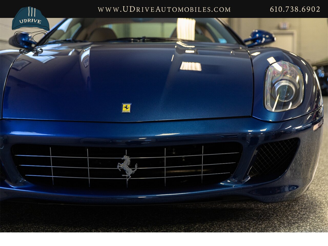 2007 Ferrari 599 GTB Fiorano Tour de France Blue 6k Miles  Ceramic Brakes Daytona Seats Shields Lthr Shelf MSRP $293k - Photo 6 - West Chester, PA 19382