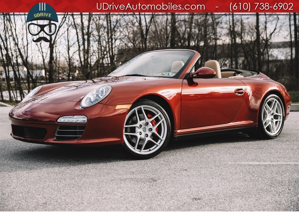 2009 Porsche 911 Carrera 4S Cabriolet Ruby Red Chrono Vent Seats PDK $122k  MSRP