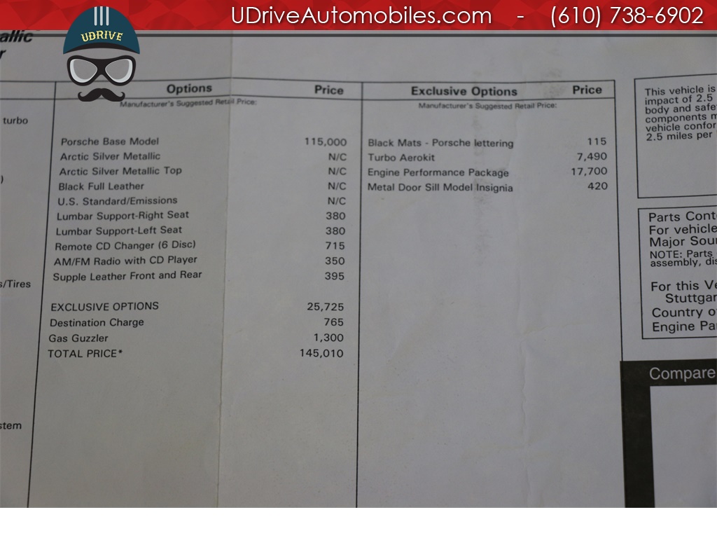 2002 Porsche 911 996 Turbo 6 Speed X50 Power Kit Factory AeroKit  Full Service History $142,945 MSRP - Photo 33 - West Chester, PA 19382