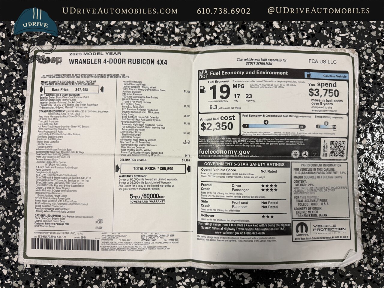 2023 Jeep Wrangler Rubicon 6 Speed Manual - Photo 59 - West Chester, PA 19382