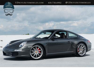2007 Porsche 911 Carrera 4S  997 6 Speed Slate Grey Cocoa Full Lthr Sport Chrono Adap Sport Seats Sport Shifter Coupe