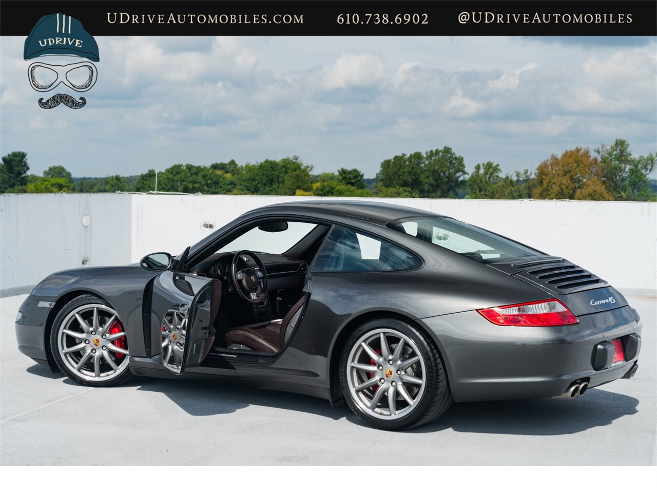 2007 Porsche 911 Carrera 4S 997 6 Speed Slate Grey Cocoa Full Lthr Sport Chrono Adap Sport Seats Sport Shifter - Photo 8 - West Chester, PA 19382