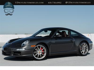 2007 Porsche 911 Carrera 4S  997 6 Speed Slate Grey Cocoa Full Lthr Chrono Adap Spt Seats Spt Shift Coupe