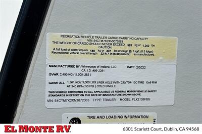 2022 Winnebago Micro Minnie FLX 2108FBS   - Photo 40 - Dublin, CA 94568