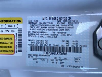 2020 Ford Fusion S   - Photo 21 - Tualatin, OR 97062