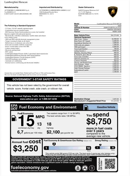 2020 Lamborghini Huracan EVO   - Photo 5 - Bonita Springs, FL 34134