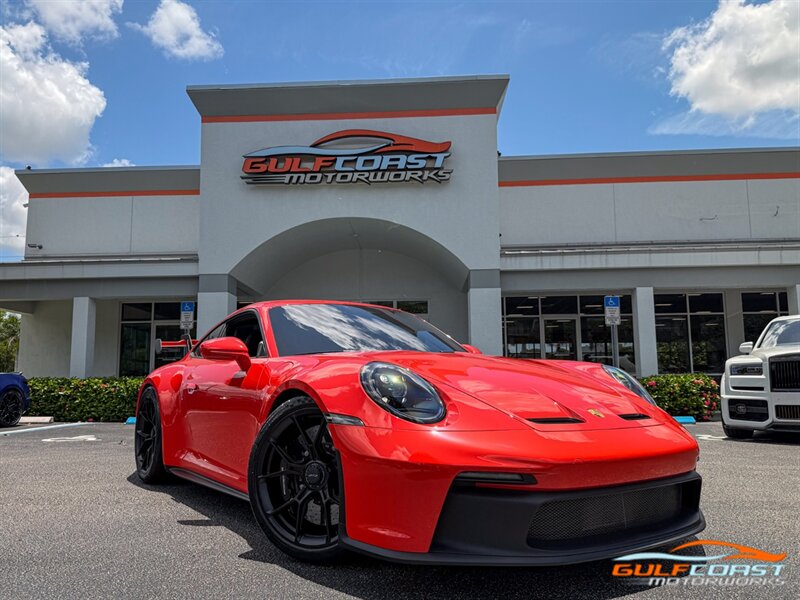 Lava Orange 2022 Porsche 911 Coupe Rear-Wheel Drive 7-Speed Automatic