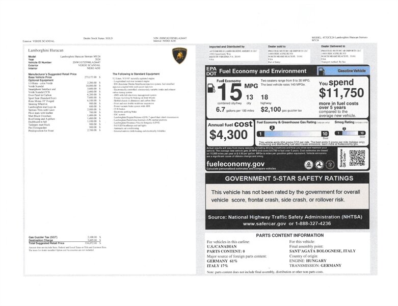 2024 Lamborghini Huracan Sterrato - Photo 5 - Bonita Springs, FL 34134