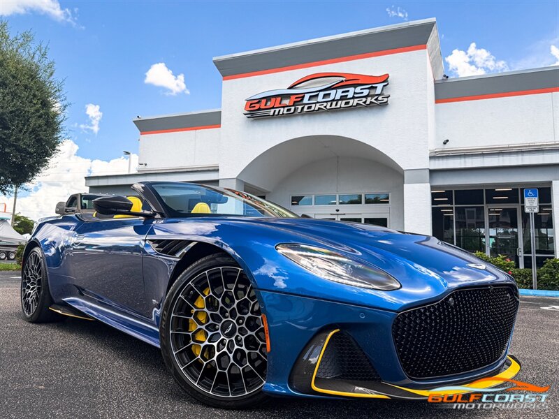 Plasma Blue 2023 Aston Martin DBS Convertible Rear-Wheel Drive 8-Speed Automatic