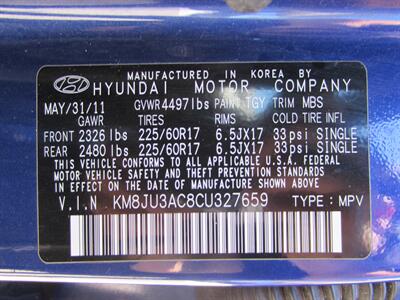 2012 Hyundai TUCSON GLS   - Photo 31 - Dublin, CA 94568