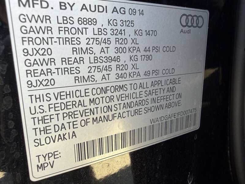 2015 Audi Q7 3.0T quattro S line Prest - Photo 33 - Dublin, CA 94568