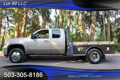 2013 GMC Sierra 3500 SLT 4x4 DUALLY 6.6L Duramax Leather FLAT BED  