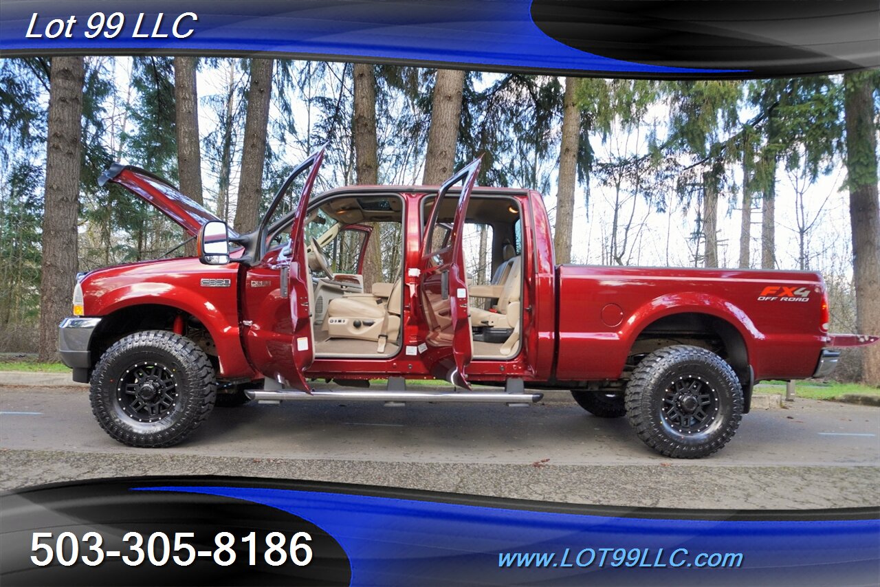 2004 Ford F-350 Lariat FX4 4x4 Power Storke BULLETPROOF Leather  Moon Roof LIFTED Black Wheels NEW TIRES 1 OWNER - Photo 29 - Milwaukie, OR 97267