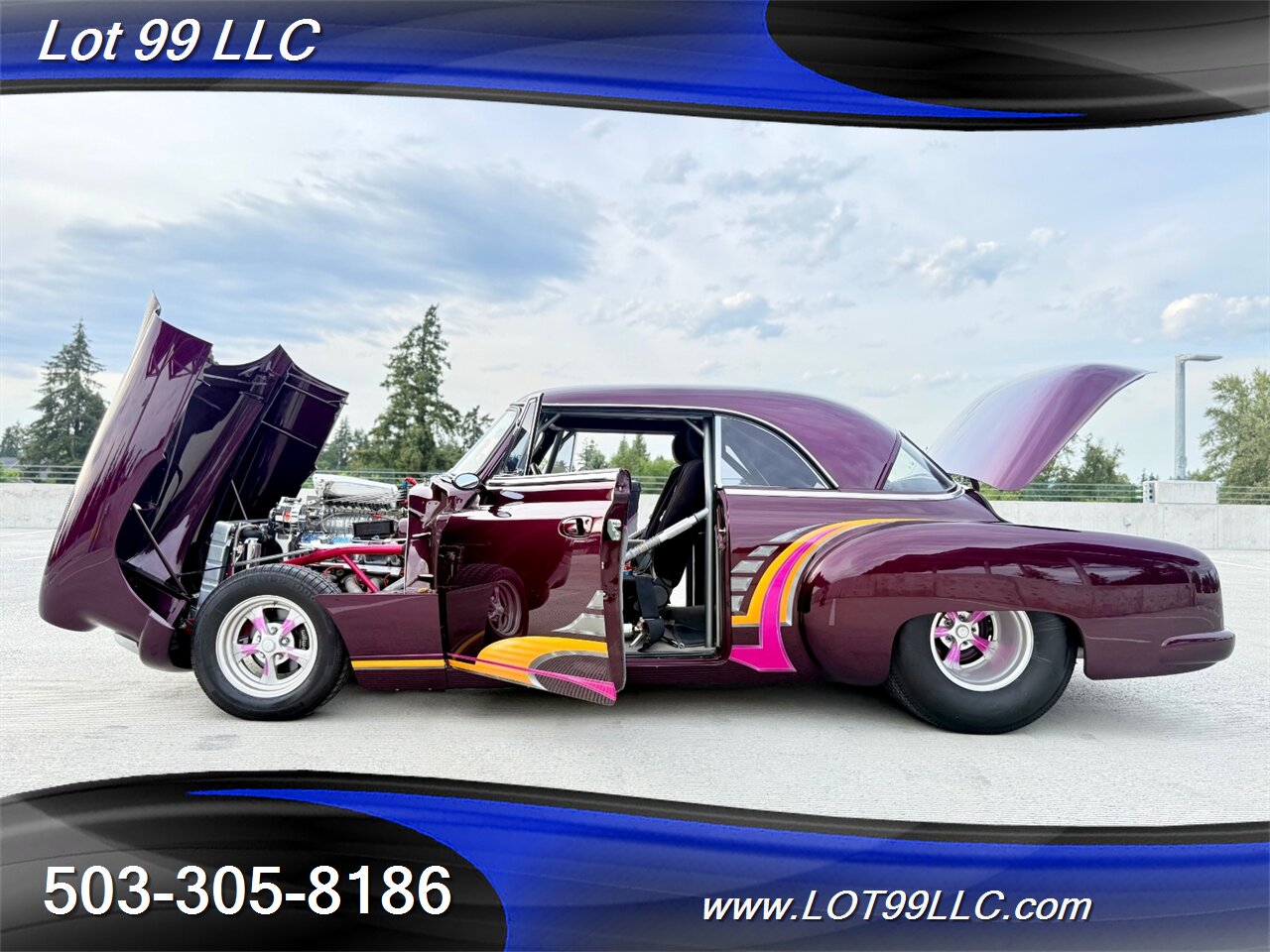 1951 Chevrolet Coupe Pro Street Show Car Documented Build  Fuel Injected Supercharged BBC Art Morrison Chassis Pro - Photo 21 - Milwaukie, OR 97267
