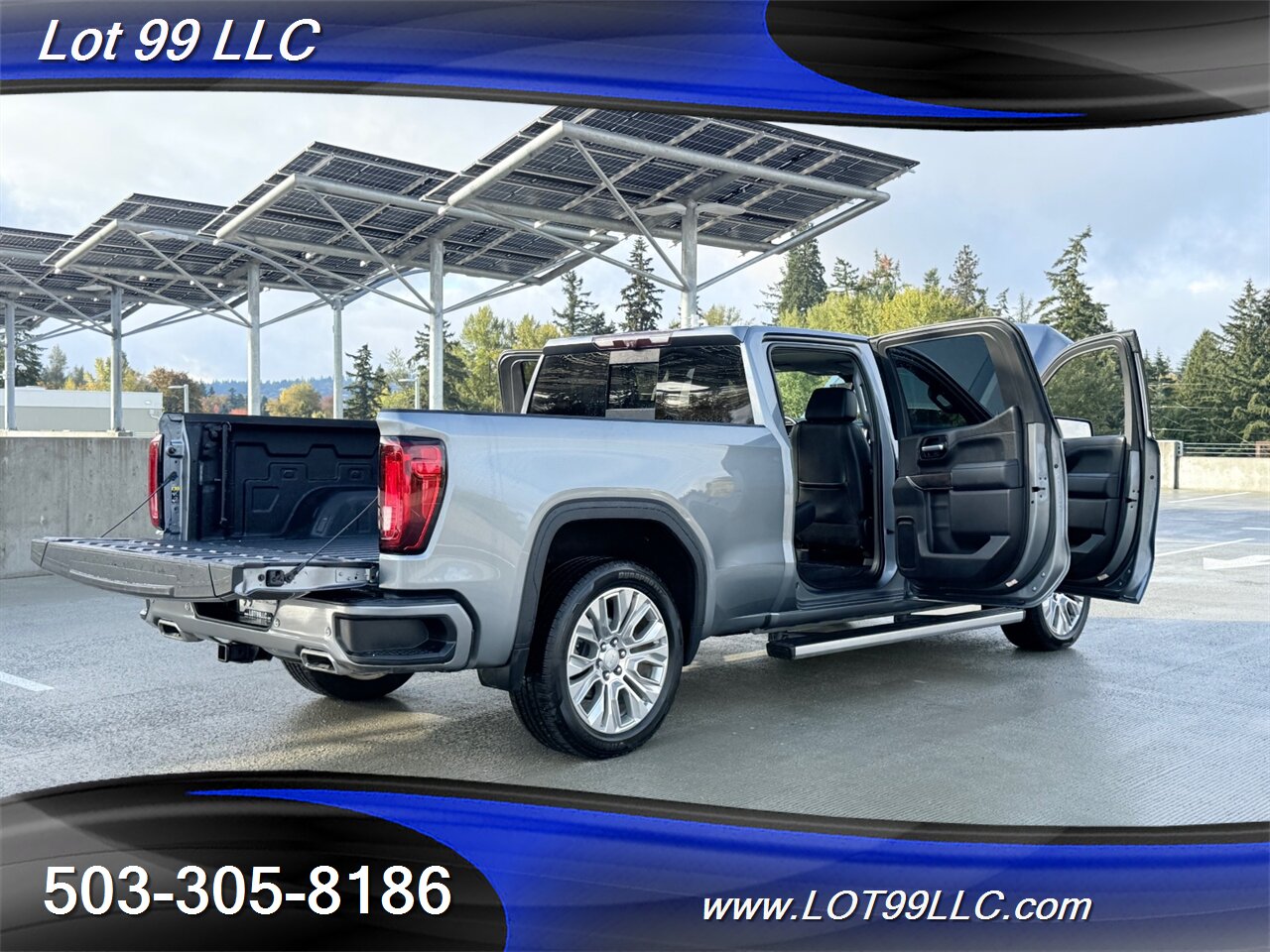 2021 GMC Sierra 1500 Crew Cab Denali ** DURAMAX DIESEL 4x4 1-Owner  Htd-Cld Leather Power-Folding Tail Gate Power Steps  Navi Cam Adaptive Cruise HeadsUp Lane Keep - Photo 31 - Milwaukie, OR 97267