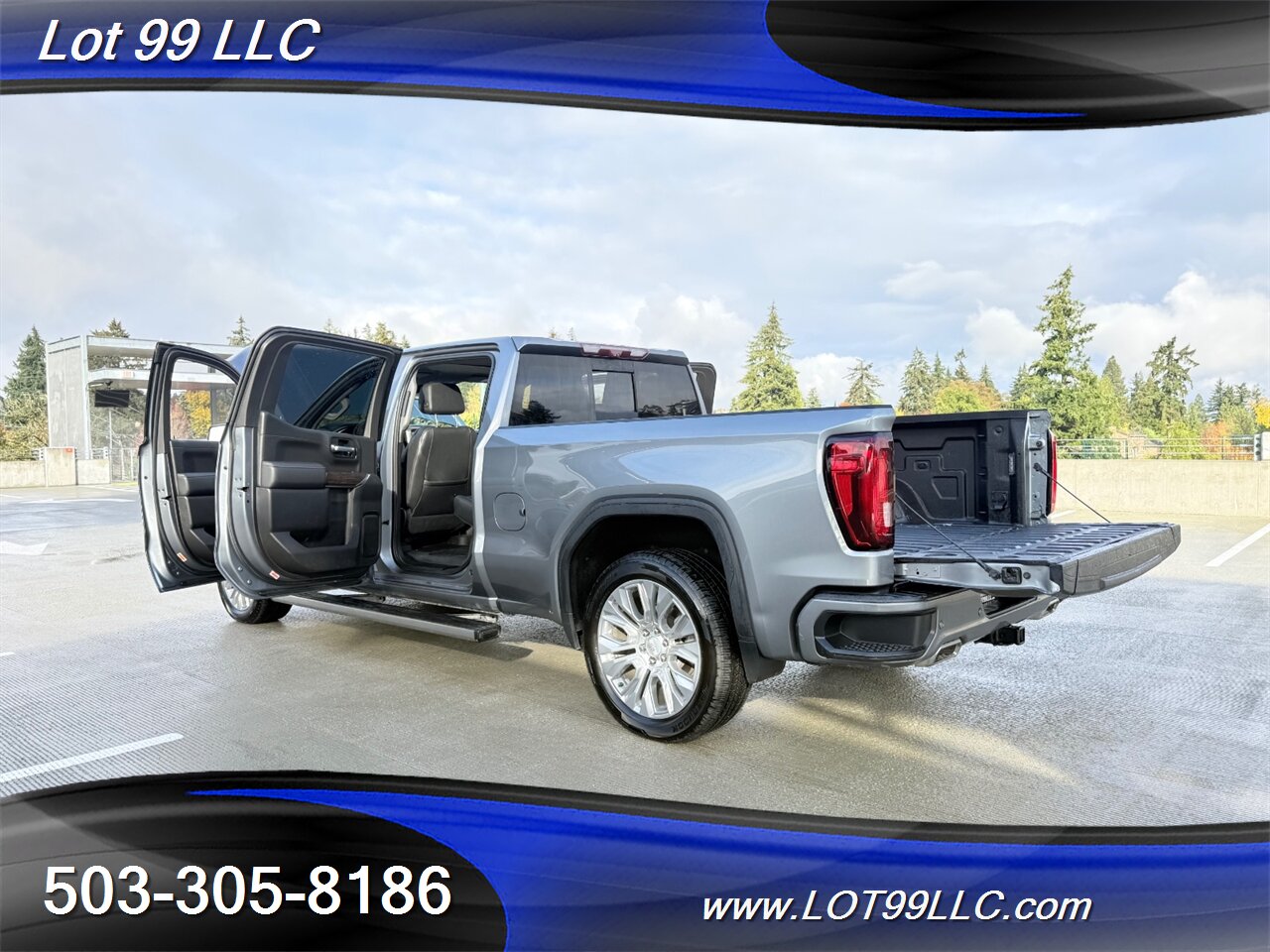 2021 GMC Sierra 1500 Crew Cab Denali ** DURAMAX DIESEL 4x4 1-Owner  Htd-Cld Leather Power-Folding Tail Gate Power Steps  Navi Cam Adaptive Cruise HeadsUp Lane Keep - Photo 33 - Milwaukie, OR 97267
