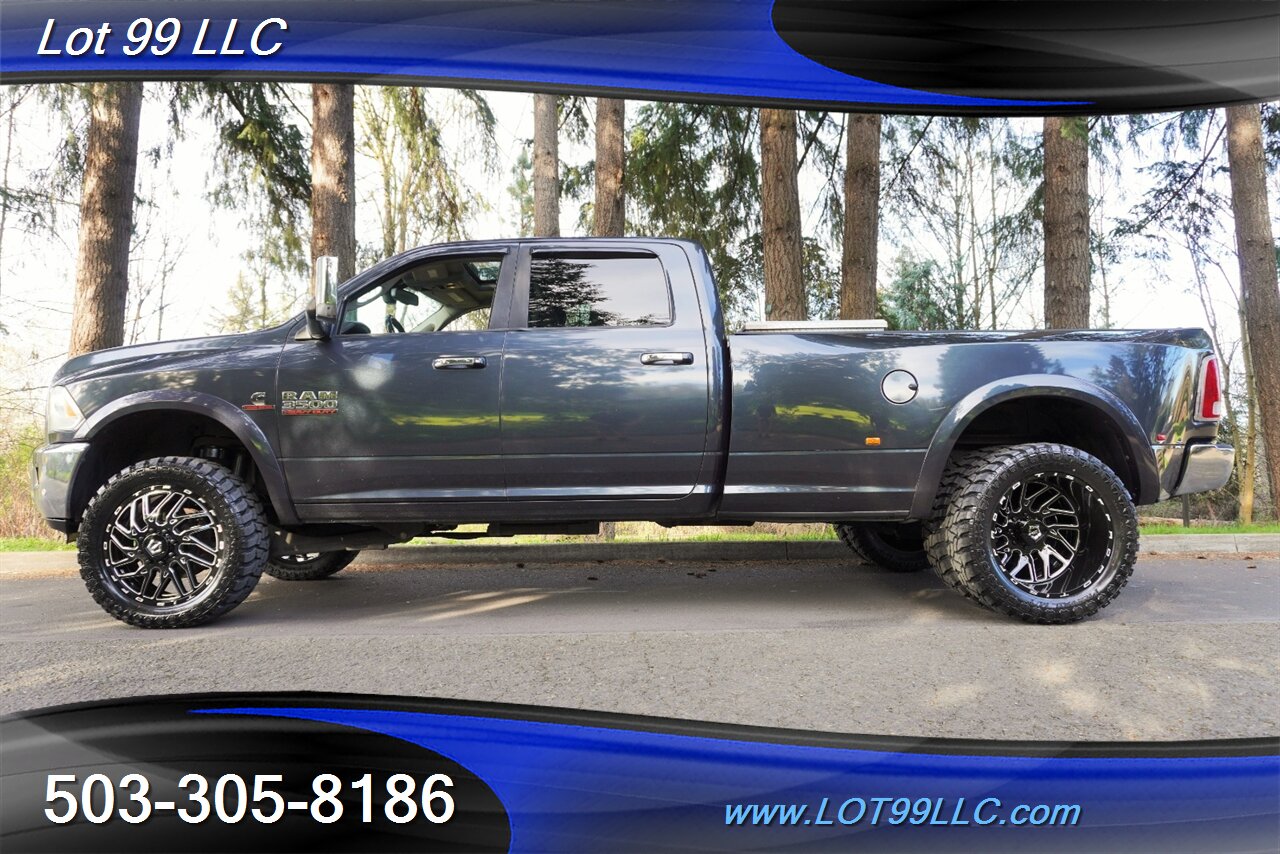 2016 RAM 3500 Laramie 4X4 dually 6.7L Cummins Heated Leather GPS  Heated AC Leather Seats 5 TH Wheel Storage BOXES 22 Wheels NEW TIRES - Photo 1 - Milwaukie, OR 97267