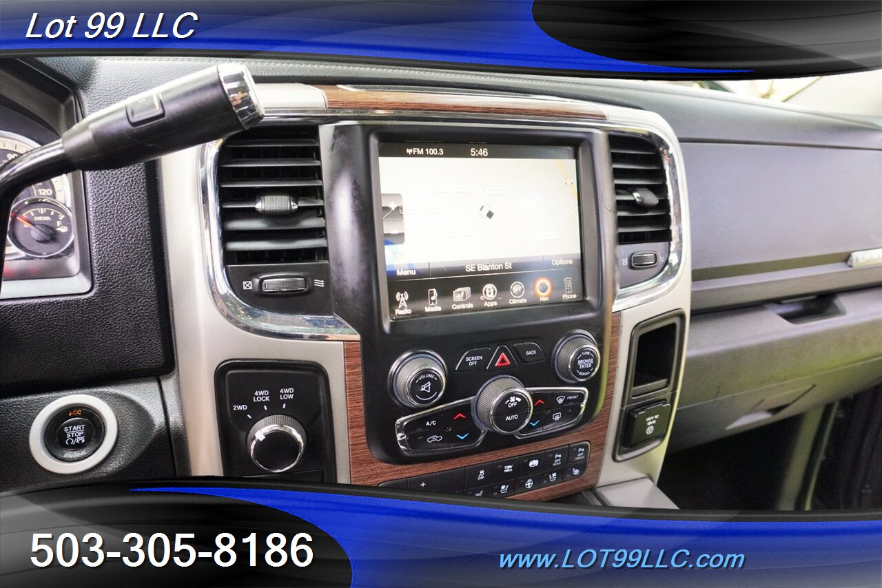 2016 RAM 3500 Laramie 4X4 dually 6.7L Cummins Heated Leather GPS Heated AC Leather Seats 5 TH Wheel Storage BOXES 22 Wheels NEW TIRES - Photo 21 - Milwaukie, OR 97267