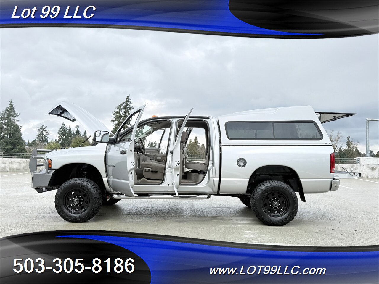 2003 Dodge Ram 3500 SLT Quad Cab 4x4 Cummins 5.9 Turbo Diesel Lifted  Canopy Ranch Bumper - Photo 20 - Milwaukie, OR 97267