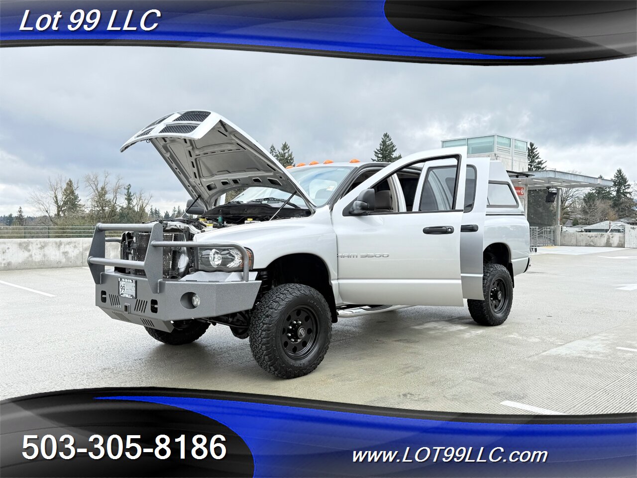 2003 Dodge Ram 3500 SLT Quad Cab 4x4 Cummins 5.9 Turbo Diesel Lifted  Canopy Ranch Bumper - Photo 21 - Milwaukie, OR 97267