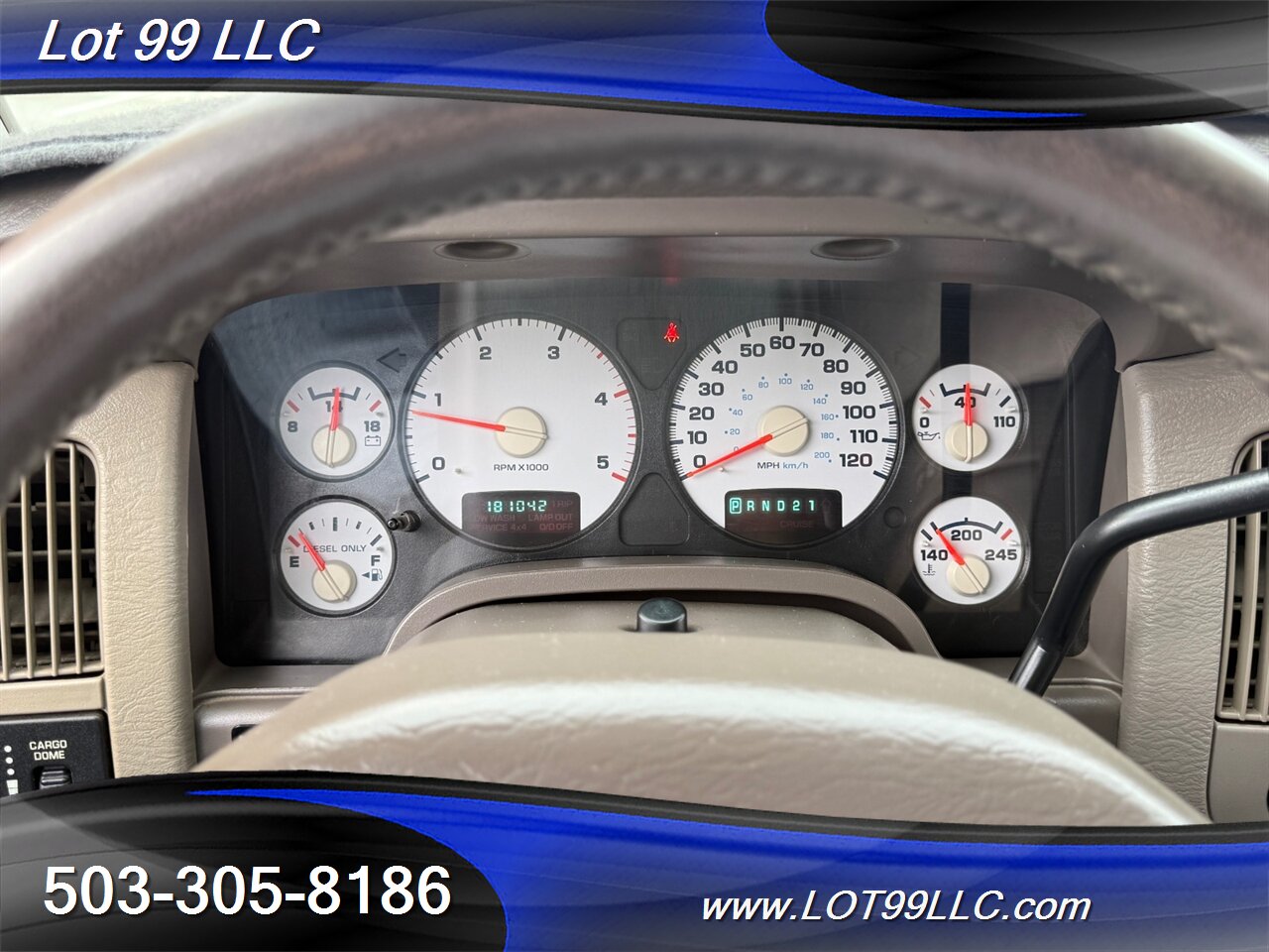 2003 Dodge Ram 3500 SLT Quad Cab 4x4 Cummins 5.9 Turbo Diesel Lifted  Canopy Ranch Bumper - Photo 11 - Milwaukie, OR 97267