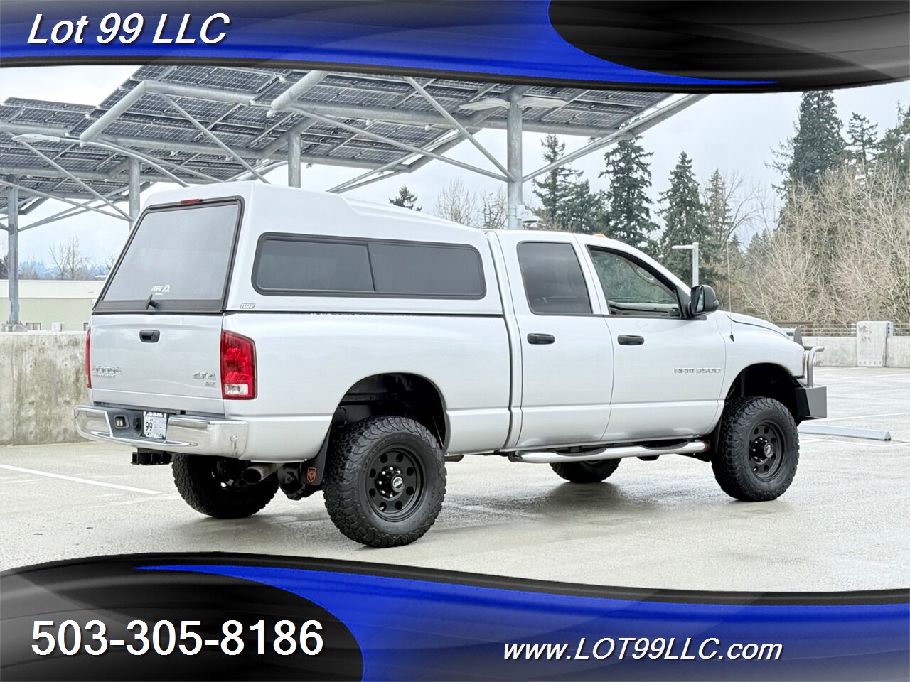 2003 Dodge Ram 3500 SLT Quad Cab 4x4 Cummins 5.9 Turbo Diesel Lifted  Canopy Ranch Bumper - Photo 8 - Milwaukie, OR 97267
