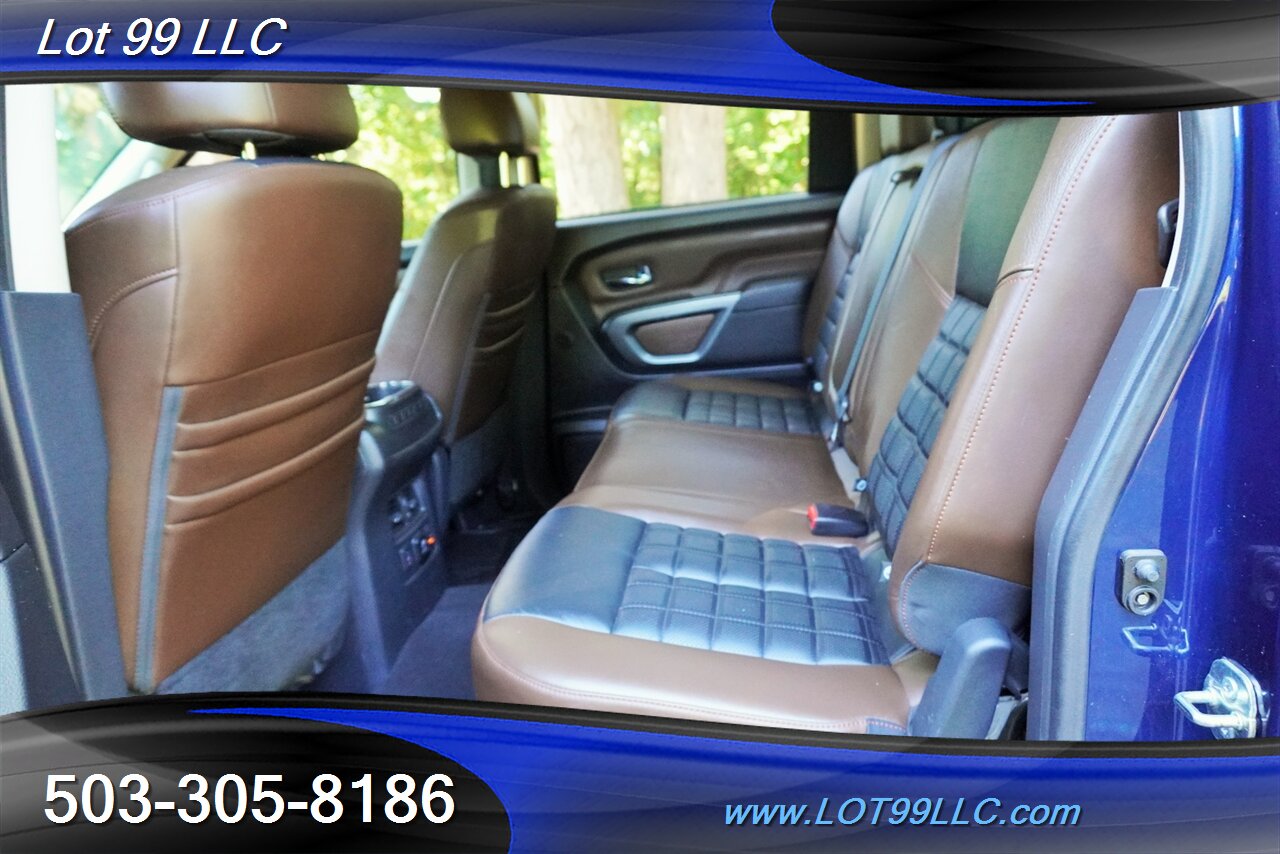 2018 Nissan Titan Platinum Reserve 4X4 V8 5.6 Auto Heated AC Leather  Moon Roof LIFTED Black Wheels LINE NEW TIRES - Photo 14 - Milwaukie, OR 97267