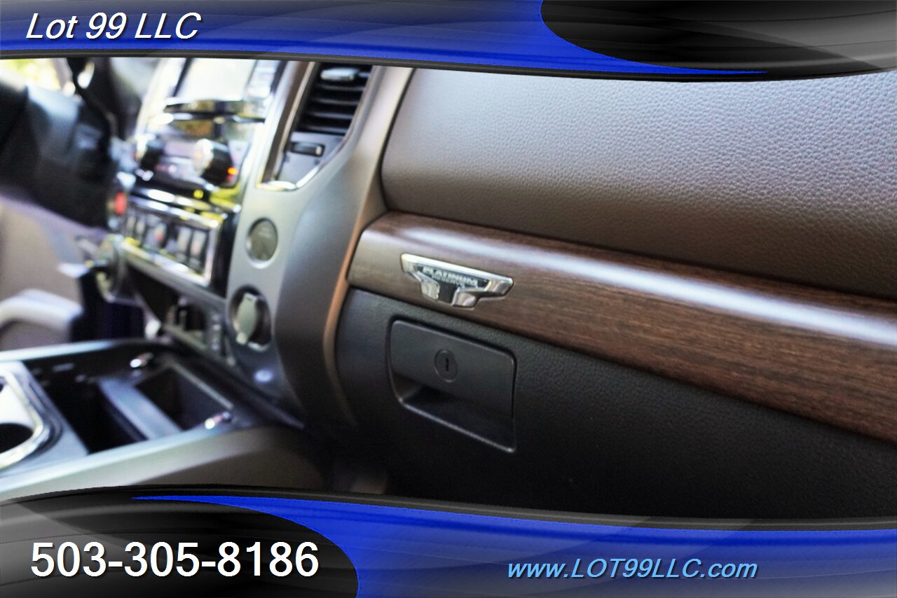 2018 Nissan Titan Platinum Reserve 4X4 V8 5.6 Auto Heated AC Leather  Moon Roof LIFTED Black Wheels LINE NEW TIRES - Photo 37 - Milwaukie, OR 97267