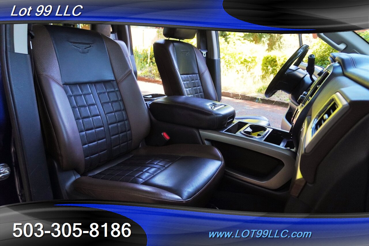 2018 Nissan Titan Platinum Reserve 4X4 V8 5.6 Auto Heated AC Leather  Moon Roof LIFTED Black Wheels LINE NEW TIRES - Photo 19 - Milwaukie, OR 97267