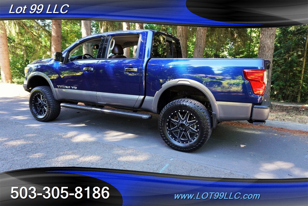 2018 Nissan Titan Platinum Reserve 4X4 V8 5.6 Auto Heated AC Leather  Moon Roof LIFTED Black Wheels LINE NEW TIRES - Photo 12 - Milwaukie, OR 97267