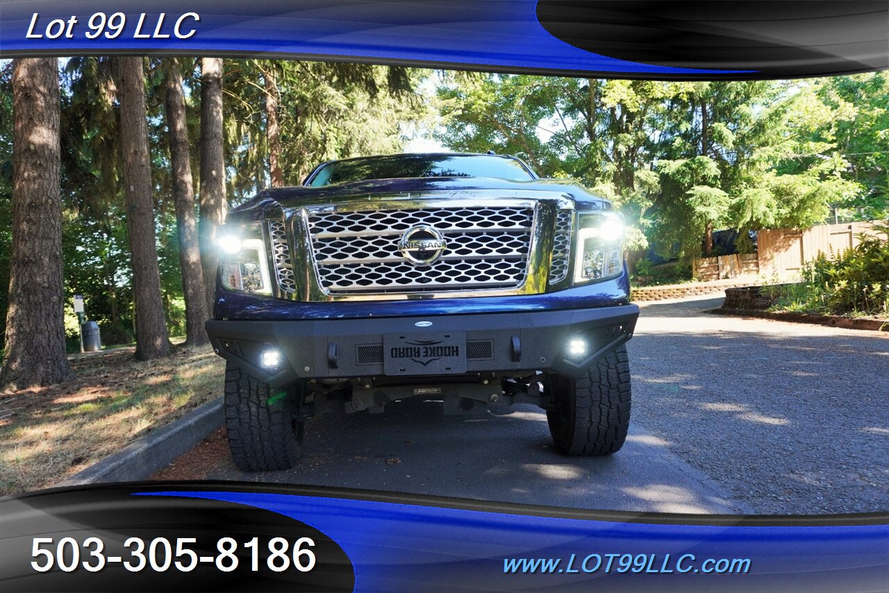 2018 Nissan Titan Platinum Reserve 4X4 V8 5.6 Auto Heated AC Leather  Moon Roof LIFTED Black Wheels LINE NEW TIRES - Photo 6 - Milwaukie, OR 97267