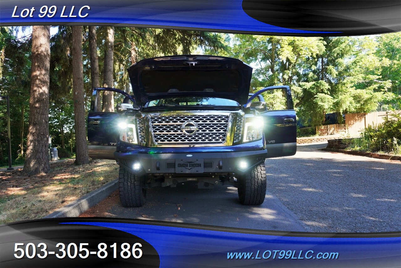 2018 Nissan Titan Platinum Reserve 4X4 V8 5.6 Auto Heated AC Leather  Moon Roof LIFTED Black Wheels LINE NEW TIRES - Photo 29 - Milwaukie, OR 97267