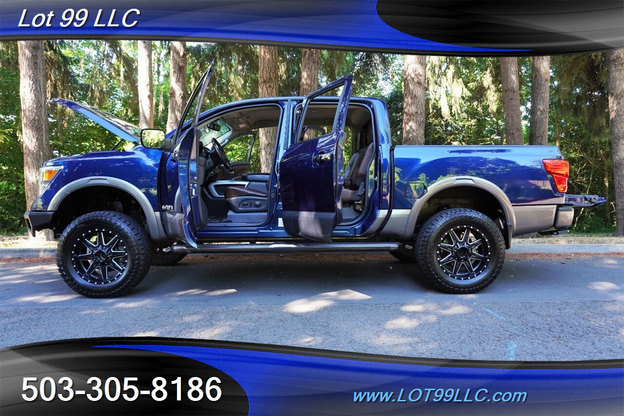 2018 Nissan Titan Platinum Reserve 4X4 V8 5.6 Auto Heated AC Leather  Moon Roof LIFTED Black Wheels LINE NEW TIRES - Photo 28 - Milwaukie, OR 97267