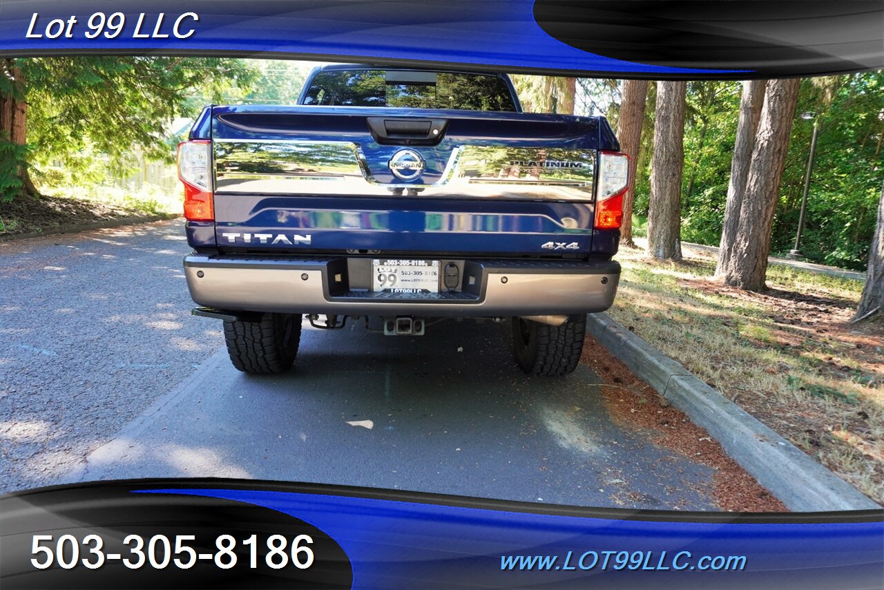 2018 Nissan Titan Platinum Reserve 4X4 V8 5.6 Auto Heated AC Leather  Moon Roof LIFTED Black Wheels LINE NEW TIRES - Photo 11 - Milwaukie, OR 97267