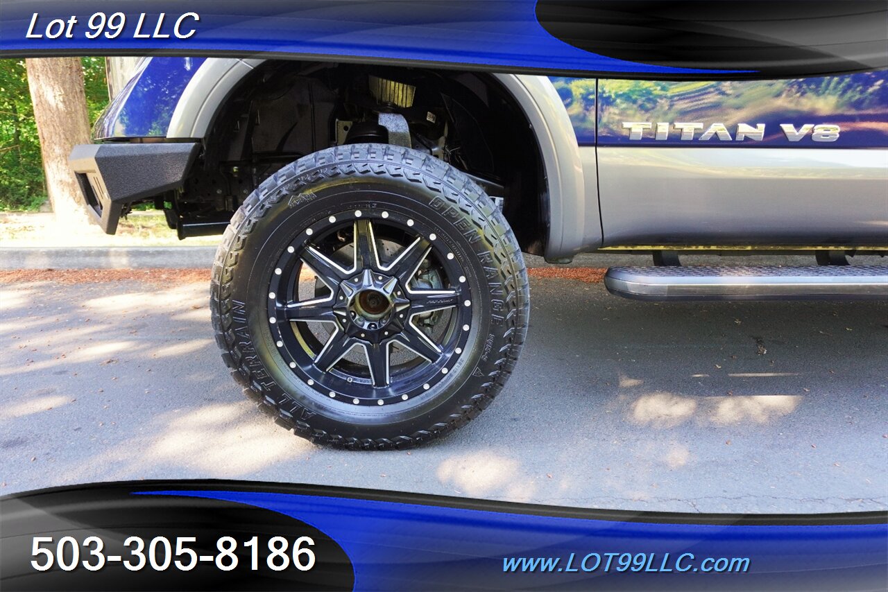 2018 Nissan Titan Platinum Reserve 4X4 V8 5.6 Auto Heated AC Leather  Moon Roof LIFTED Black Wheels LINE NEW TIRES - Photo 3 - Milwaukie, OR 97267