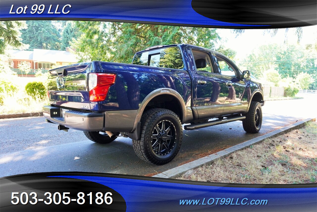 2018 Nissan Titan Platinum Reserve 4X4 V8 5.6 Auto Heated AC Leather  Moon Roof LIFTED Black Wheels LINE NEW TIRES - Photo 10 - Milwaukie, OR 97267