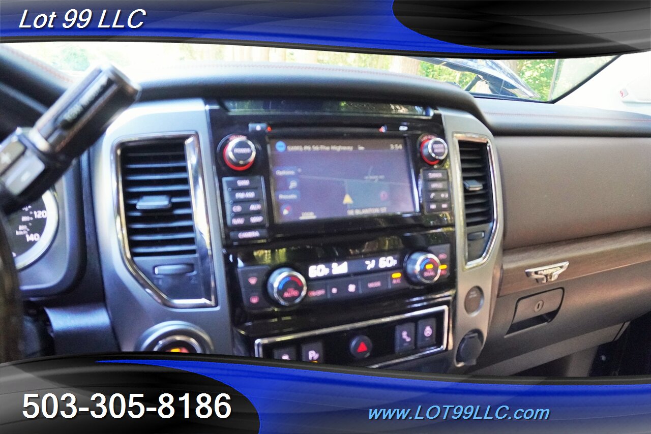 2018 Nissan Titan Platinum Reserve 4X4 V8 5.6 Auto Heated AC Leather  Moon Roof LIFTED Black Wheels LINE NEW TIRES - Photo 21 - Milwaukie, OR 97267