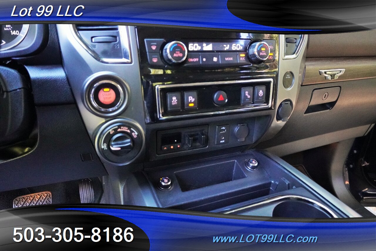 2018 Nissan Titan Platinum Reserve 4X4 V8 5.6 Auto Heated AC Leather  Moon Roof LIFTED Black Wheels LINE NEW TIRES - Photo 22 - Milwaukie, OR 97267