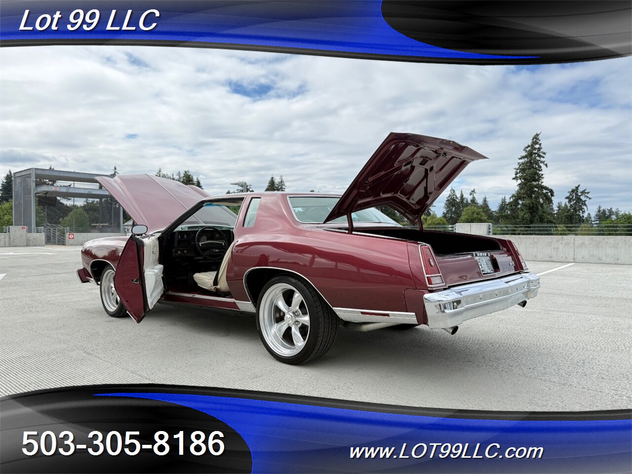 1976 Chevrolet Monte Carlo White Leather Bucket Seats   - Photo 31 - Milwaukie, OR 97267