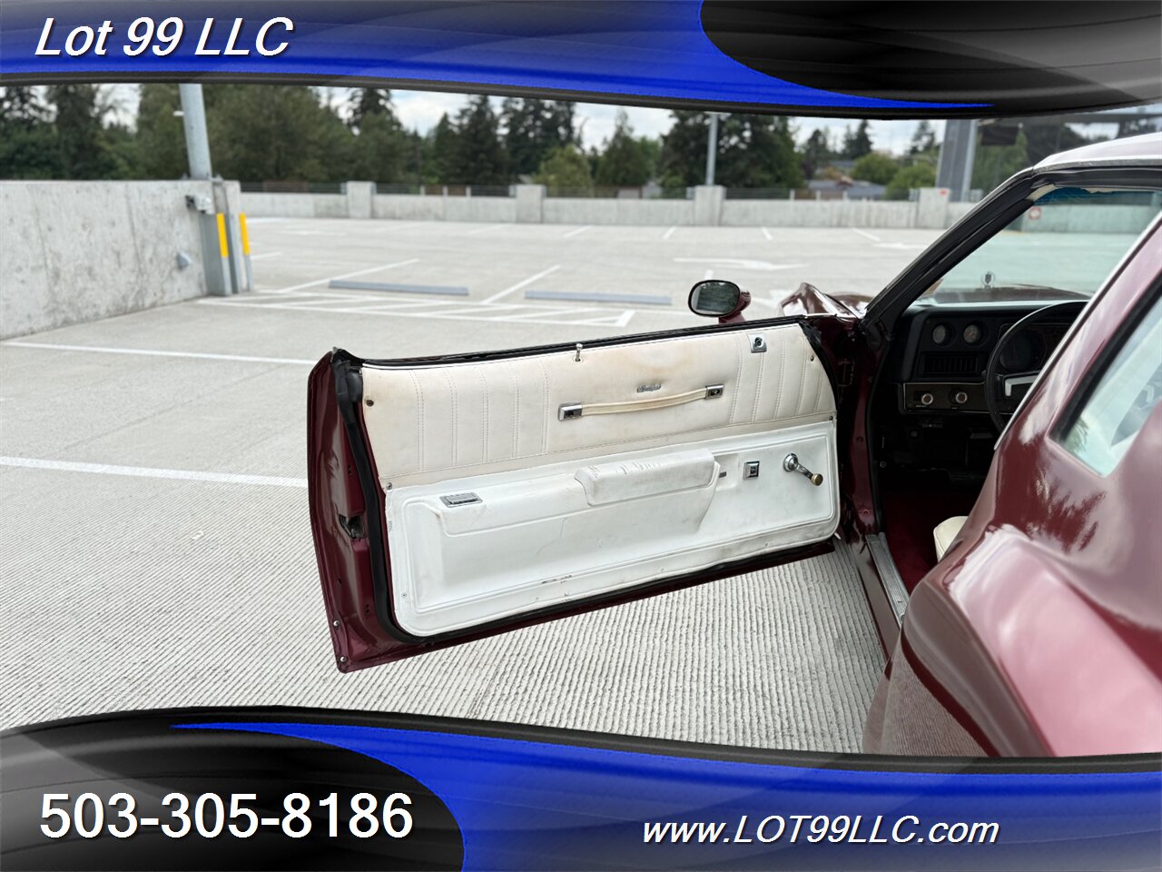 1976 Chevrolet Monte Carlo White Leather Bucket Seats   - Photo 32 - Milwaukie, OR 97267