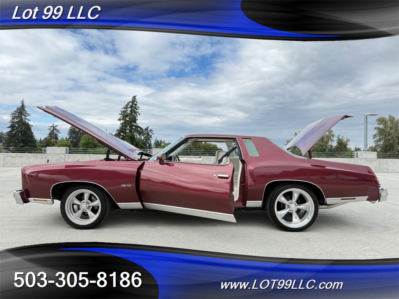 1976 Chevrolet Monte Carlo White Leather Bucket Seats   - Photo 16 - Milwaukie, OR 97267