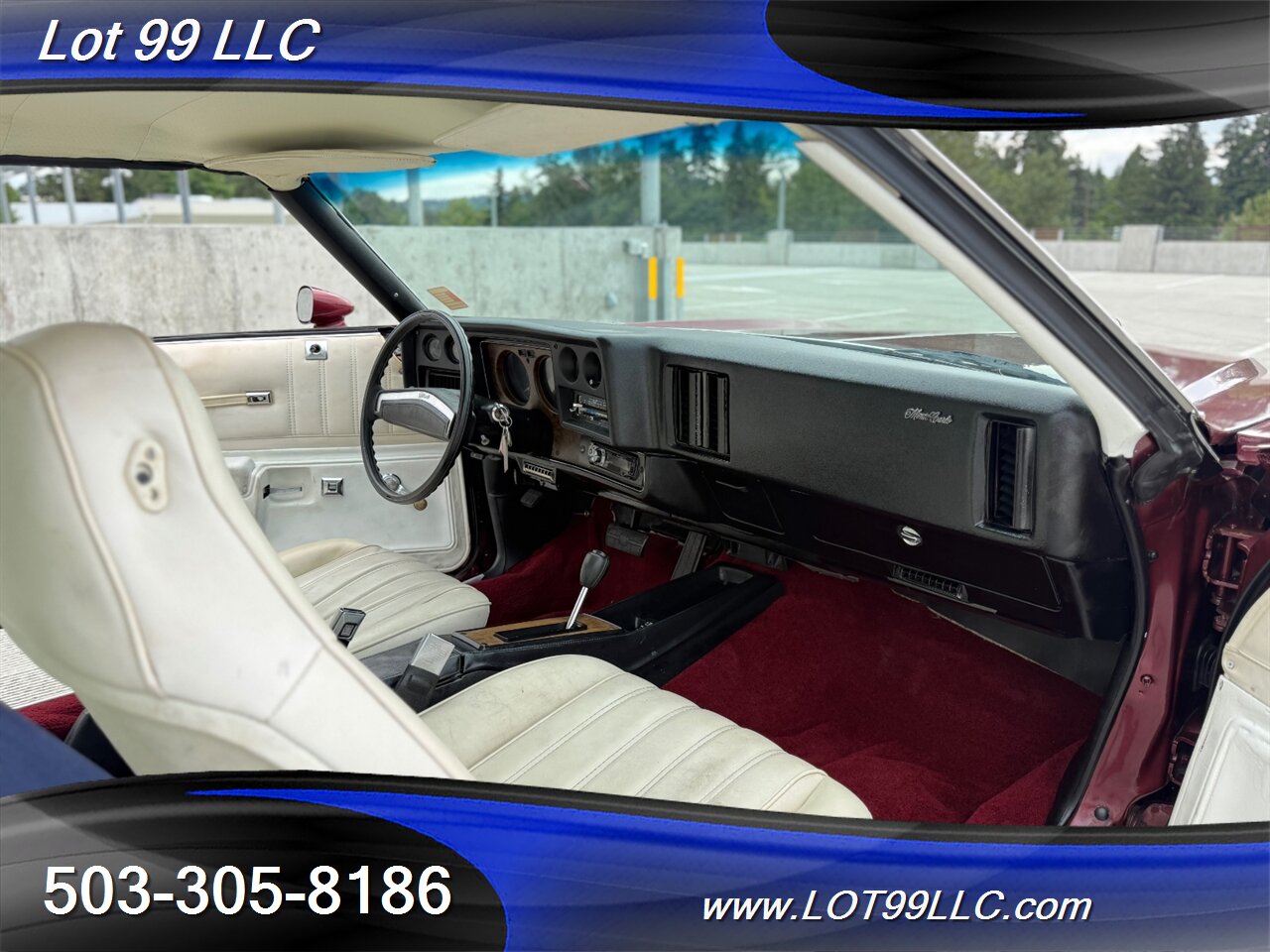 1976 Chevrolet Monte Carlo White Leather Bucket Seats   - Photo 36 - Milwaukie, OR 97267