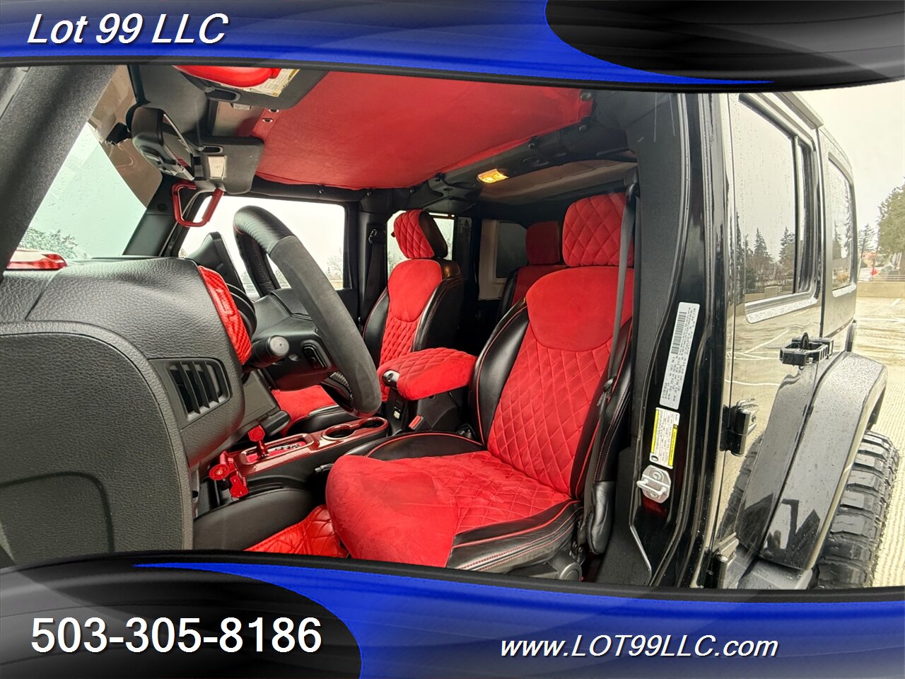 2018 Jeep Wrangler Sahara ** Red Leather Interior**  New 35 " Tires 20 " Wheels - Photo 33 - Milwaukie, OR 97267