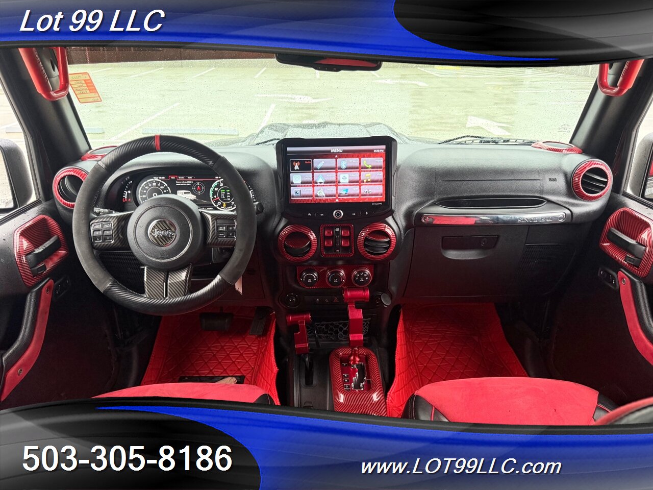 2018 Jeep Wrangler Sahara ** Red Leather Interior**  New 35 " Tires 20 " Wheels - Photo 46 - Milwaukie, OR 97267